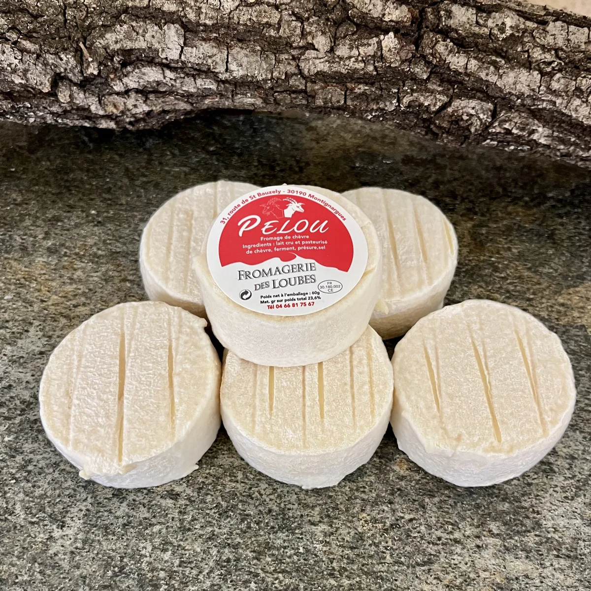 Pélou des Loubes, palet de fromage de chèvre